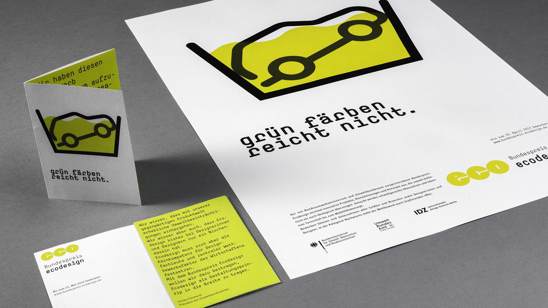 Ecodesign Plakat und Flyer