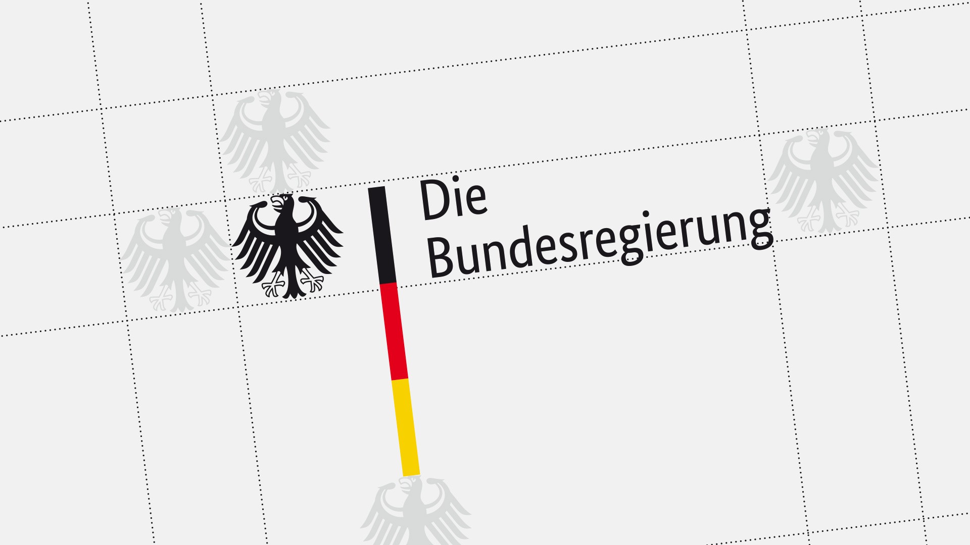 Vermaßung der Bildwortmarke der Bundesregierung